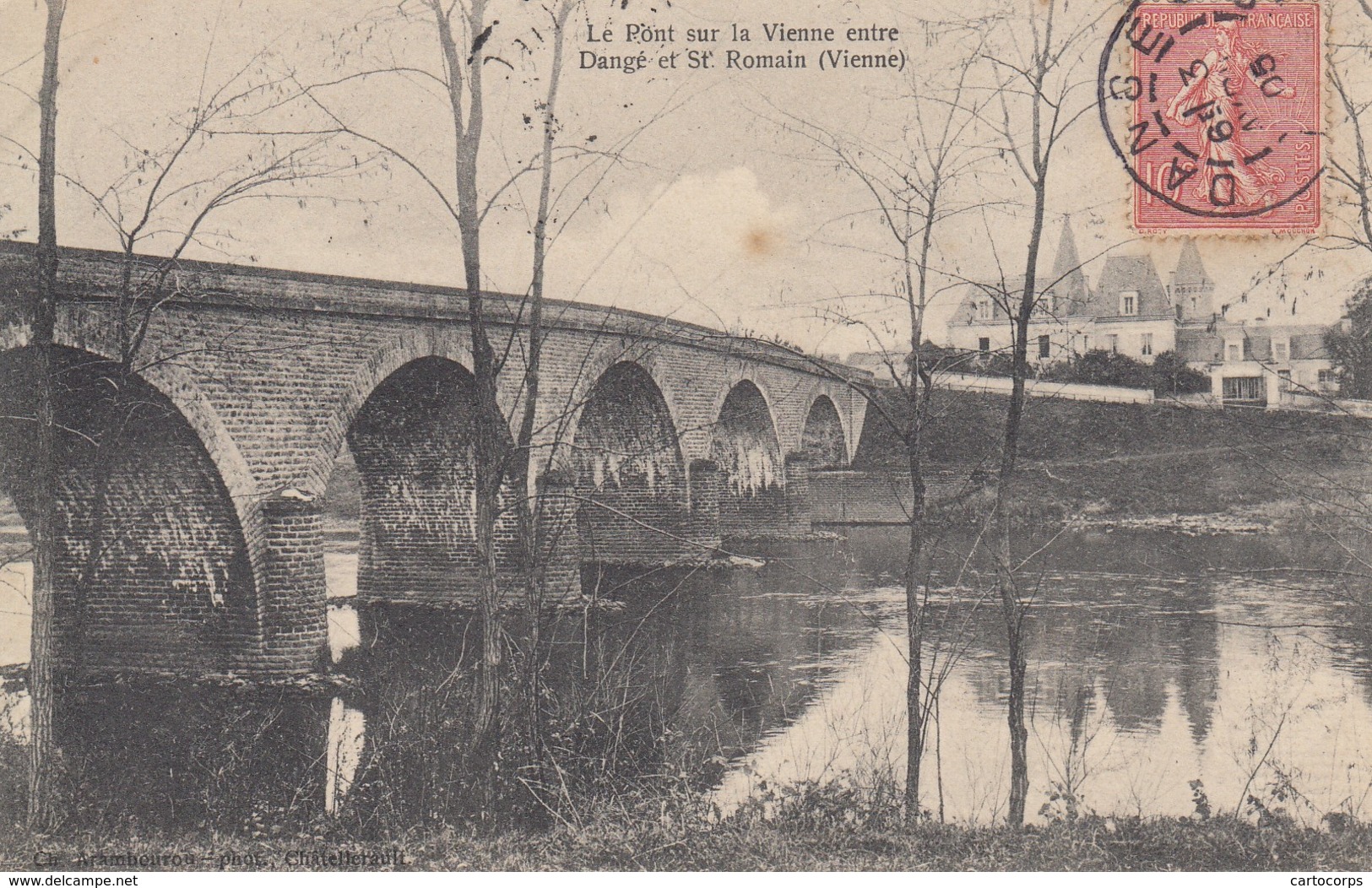 86 - Dangé - Le Pont Sur La Vienne Et St-Romain - Dange Saint Romain