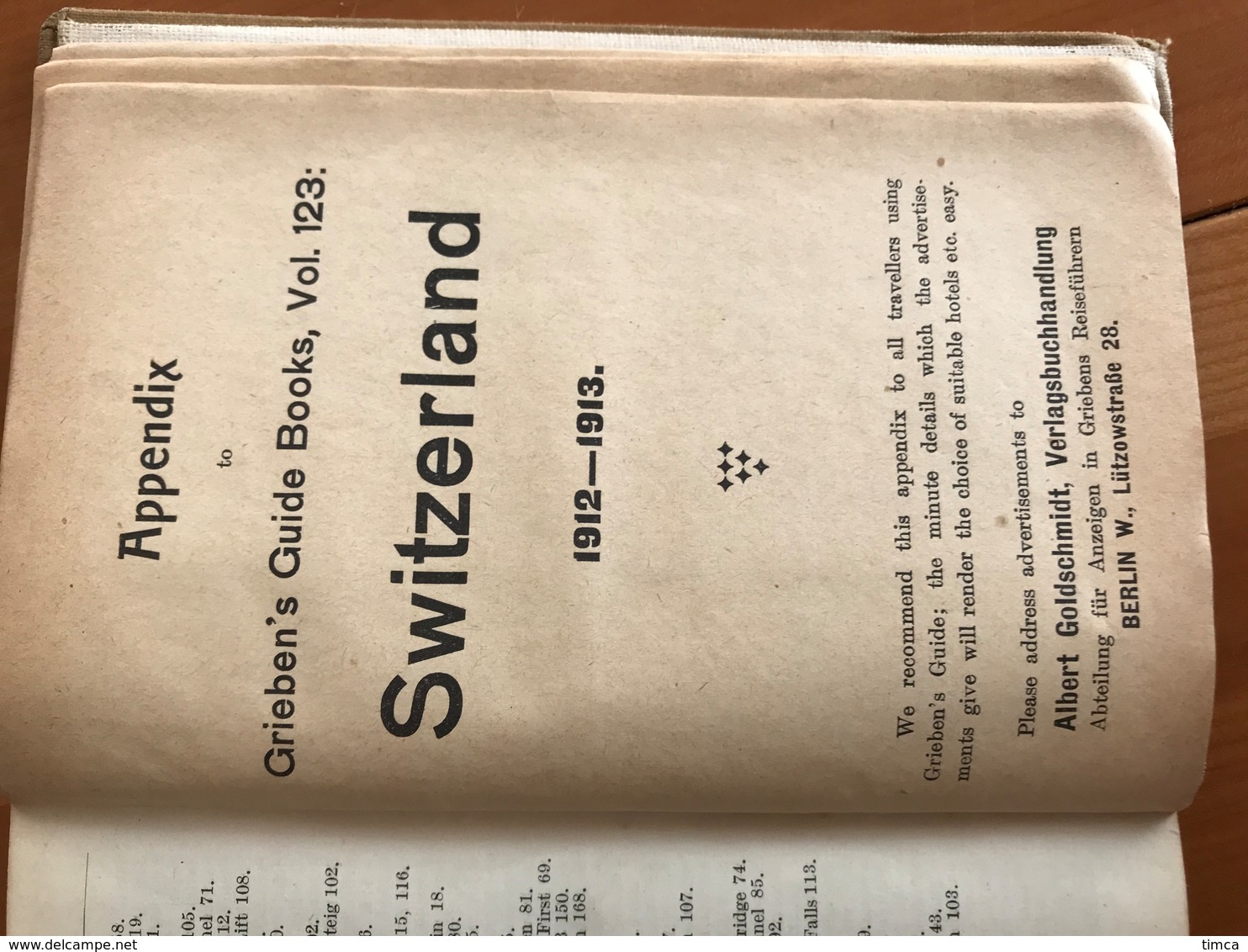 00001 Guide touristique - Grieben's Guide Books Switzerland 1912 - Williams & Norgate