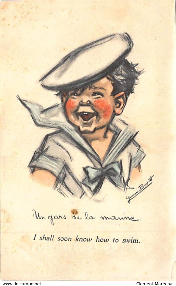 BOURET Germaine : MD - Un Gars De La Marine (bilingue Franco-anglais) - Bords Droits - état - Bouret, Germaine