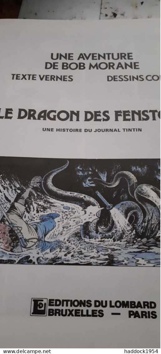 Le Dragon Des Fenstone CORIA HENRI VERNES Le Lombard 1988 - Bob Morane