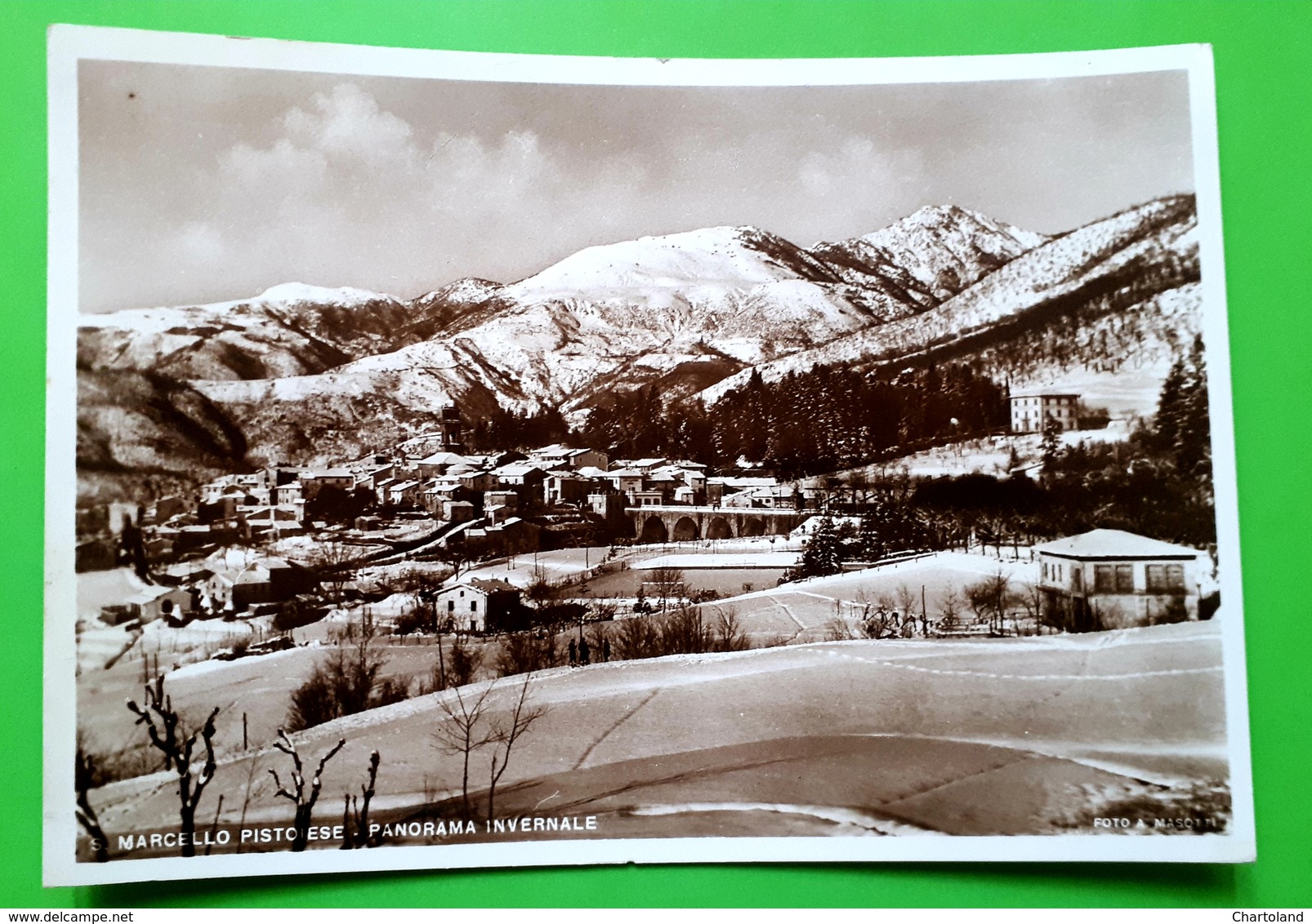 Cartolina - Marcello Pistoiese - Panorama Invernale - 1939 - Pistoia