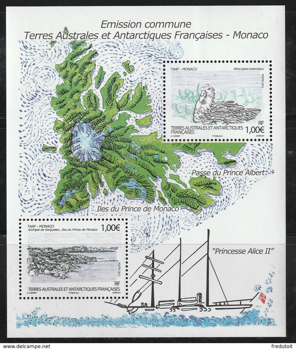 T.A.A.F - Feuille N°630 ** (2012) - Neufs