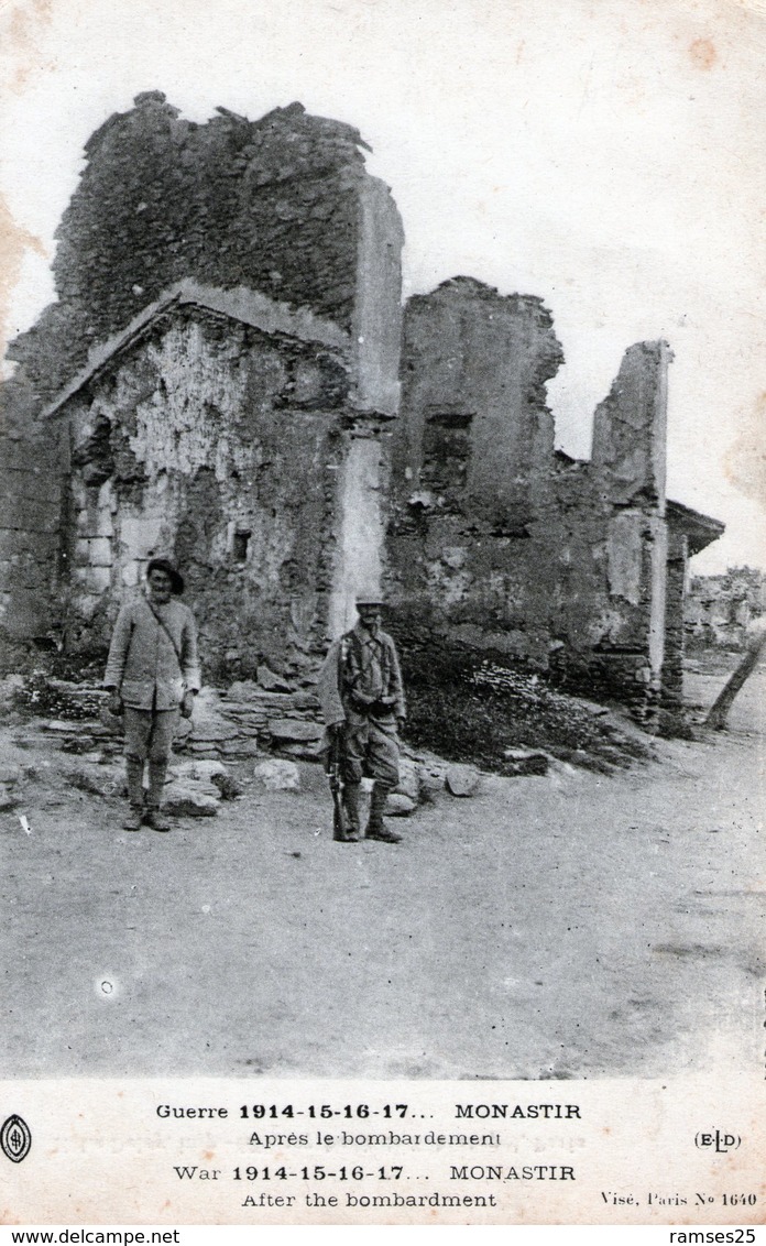 (142) CPA  Macedoine .  Monastir  Apres Le Bombardement   (bon Etat) - Macédoine Du Nord