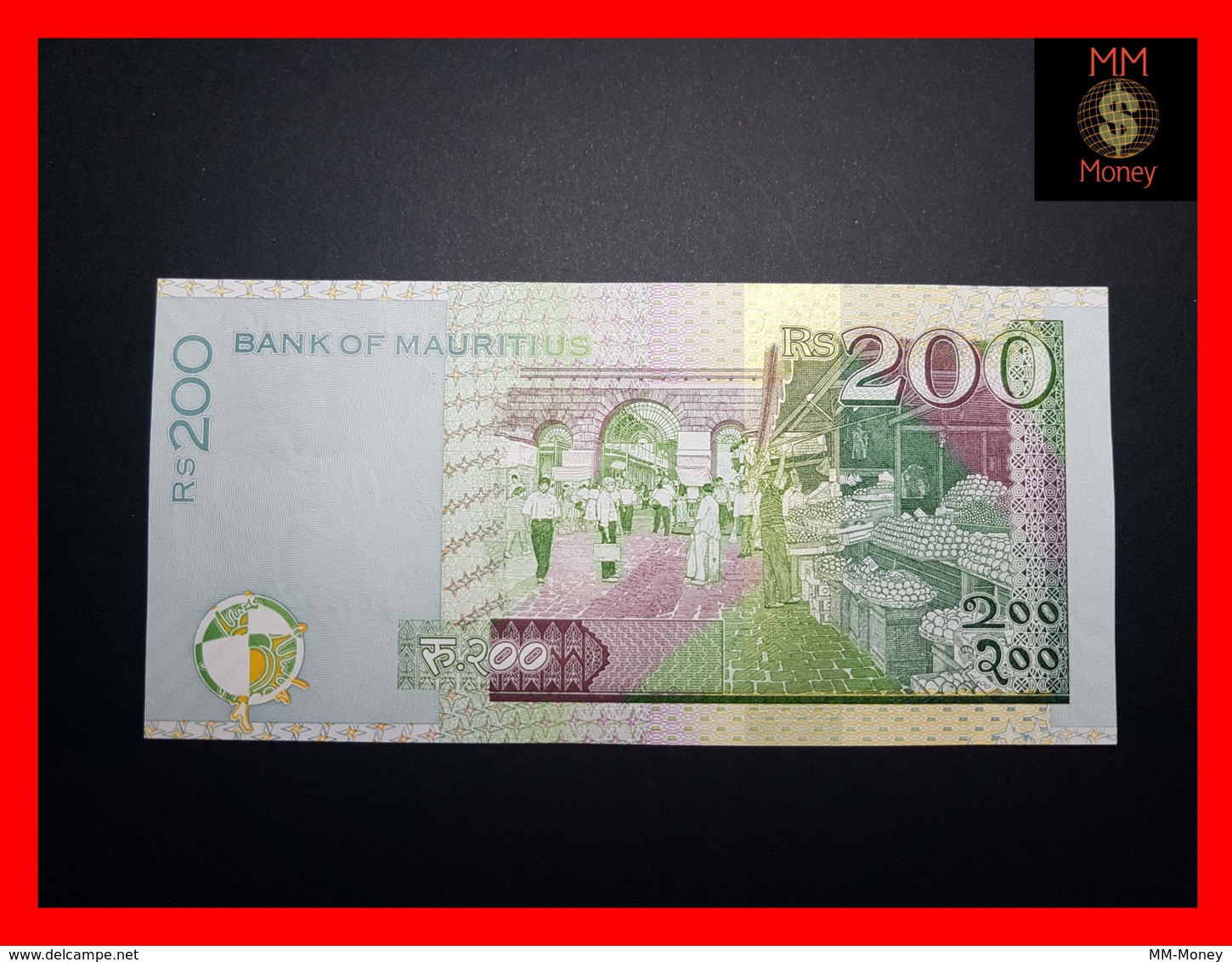 MAURITIUS 200 Rupees 2010  P. 61 A  UNC - Maurice