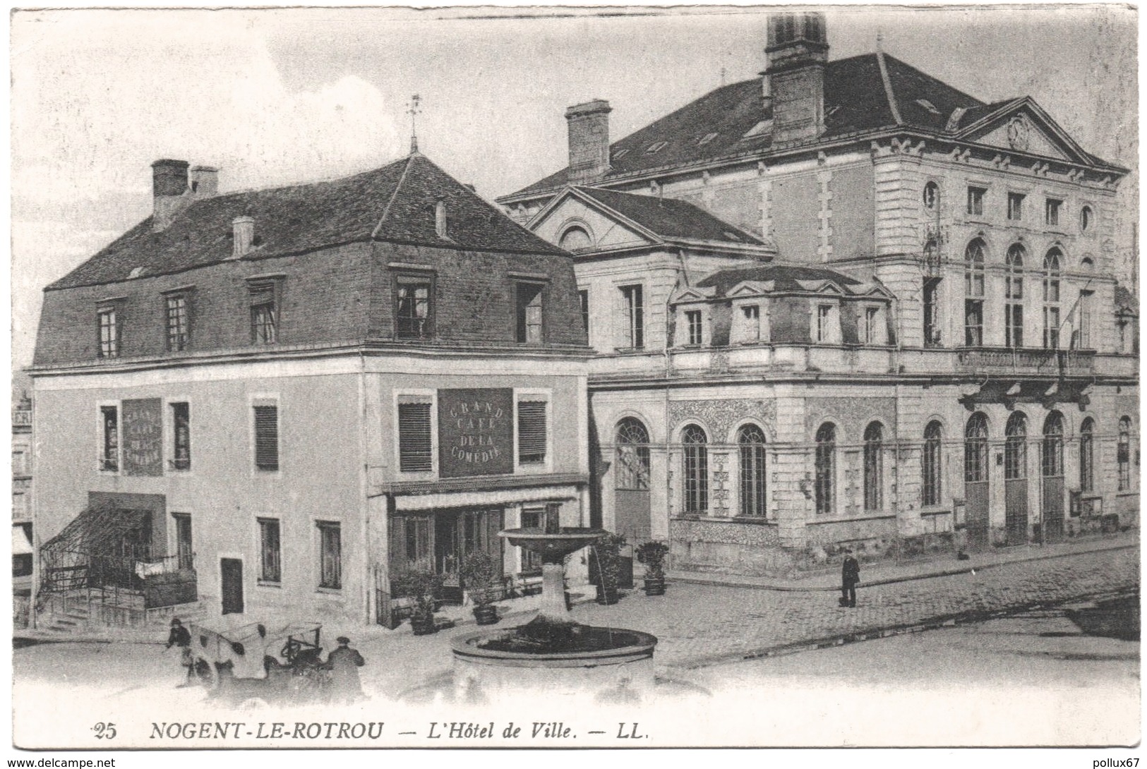 CPA DE NOGENT-LE-ROTROU  (EURE ET LOIR)  L'HÔTEL DE VILLE - Nogent Le Rotrou