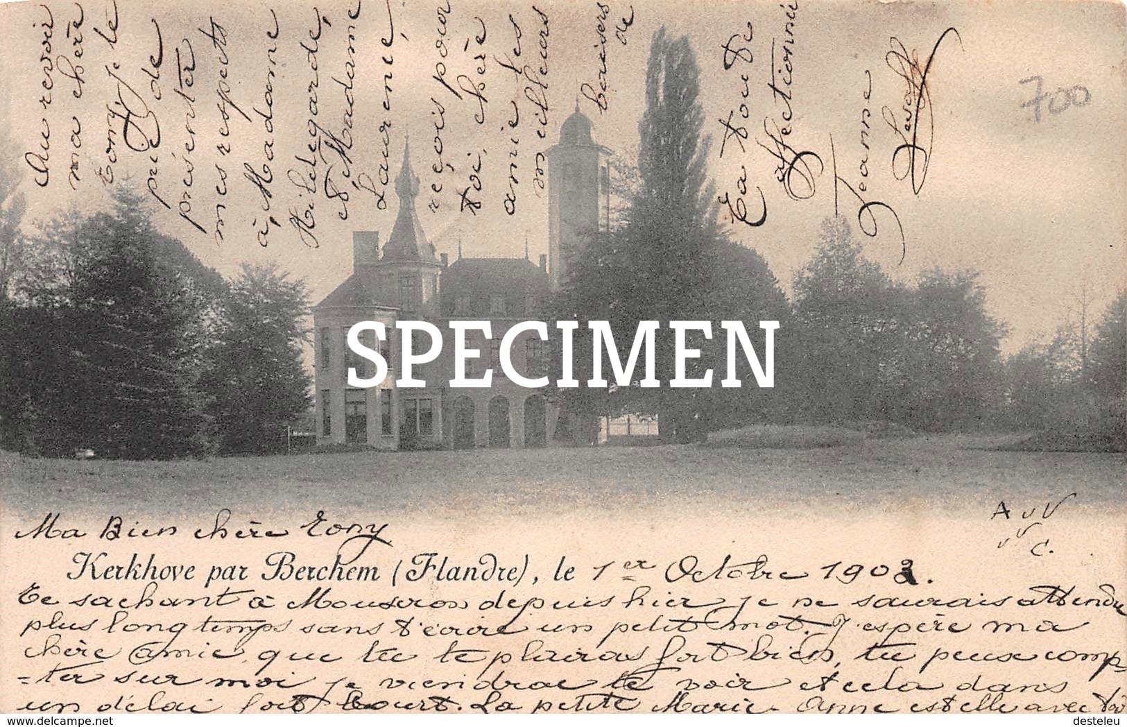 Kerkhove Par Berchem (Flandre) 1903 - Avelgem