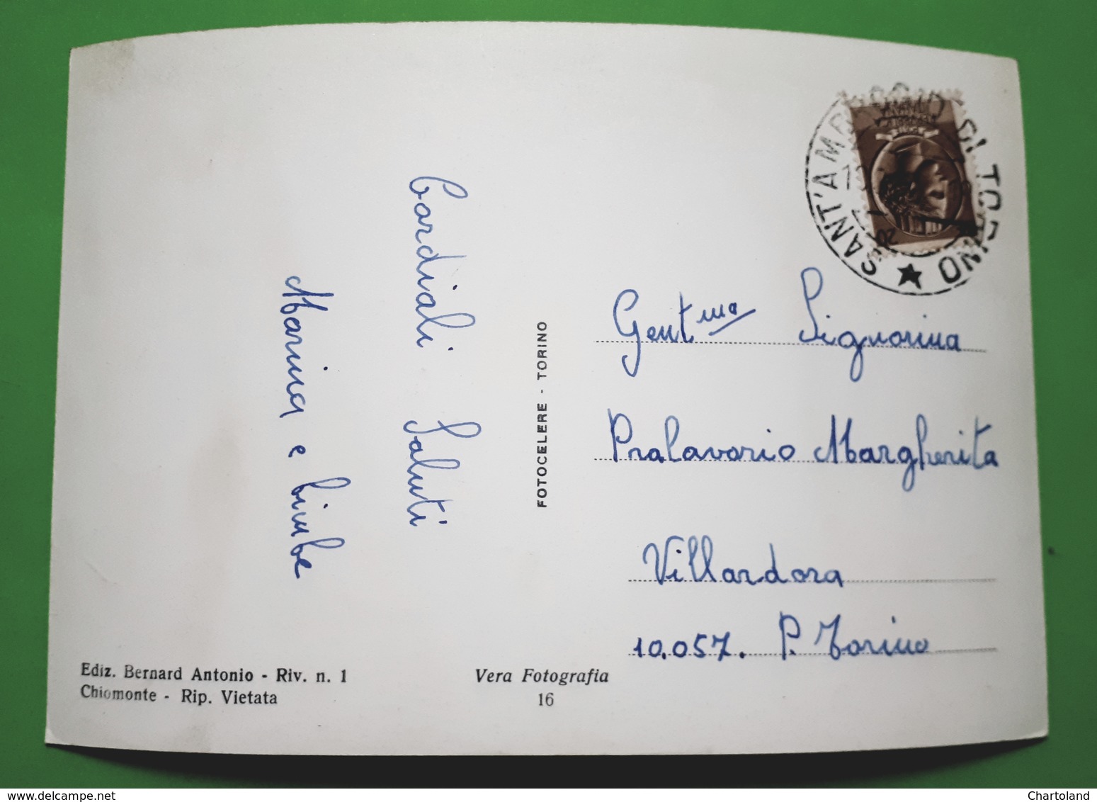 Cartolina - Saluti Da Pian Mesdi - Chiomonte - 1950 Ca. - Altri & Non Classificati