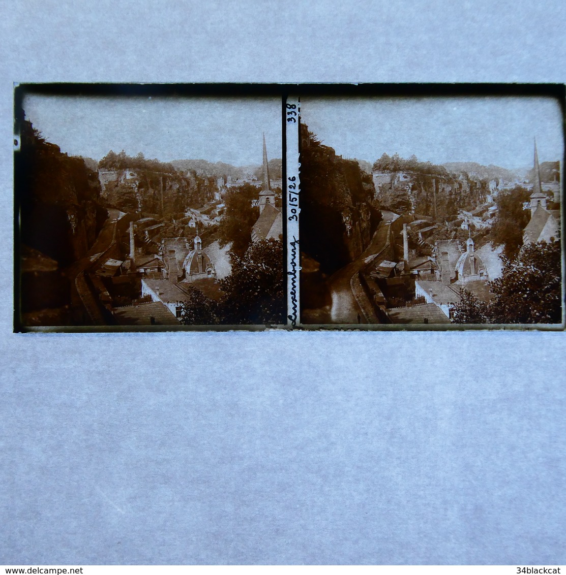 Plaque POSITIVE , LUXEMBOURG & COLOGNE Et Environs  ( Boite K ) - Glass Slides