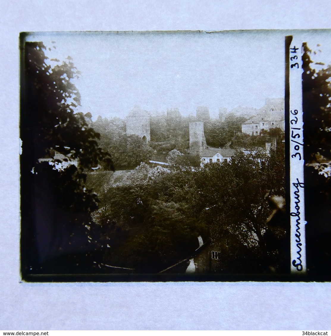 Plaque POSITIVE , LUXEMBOURG & COLOGNE Et Environs  ( Boite K ) - Glass Slides