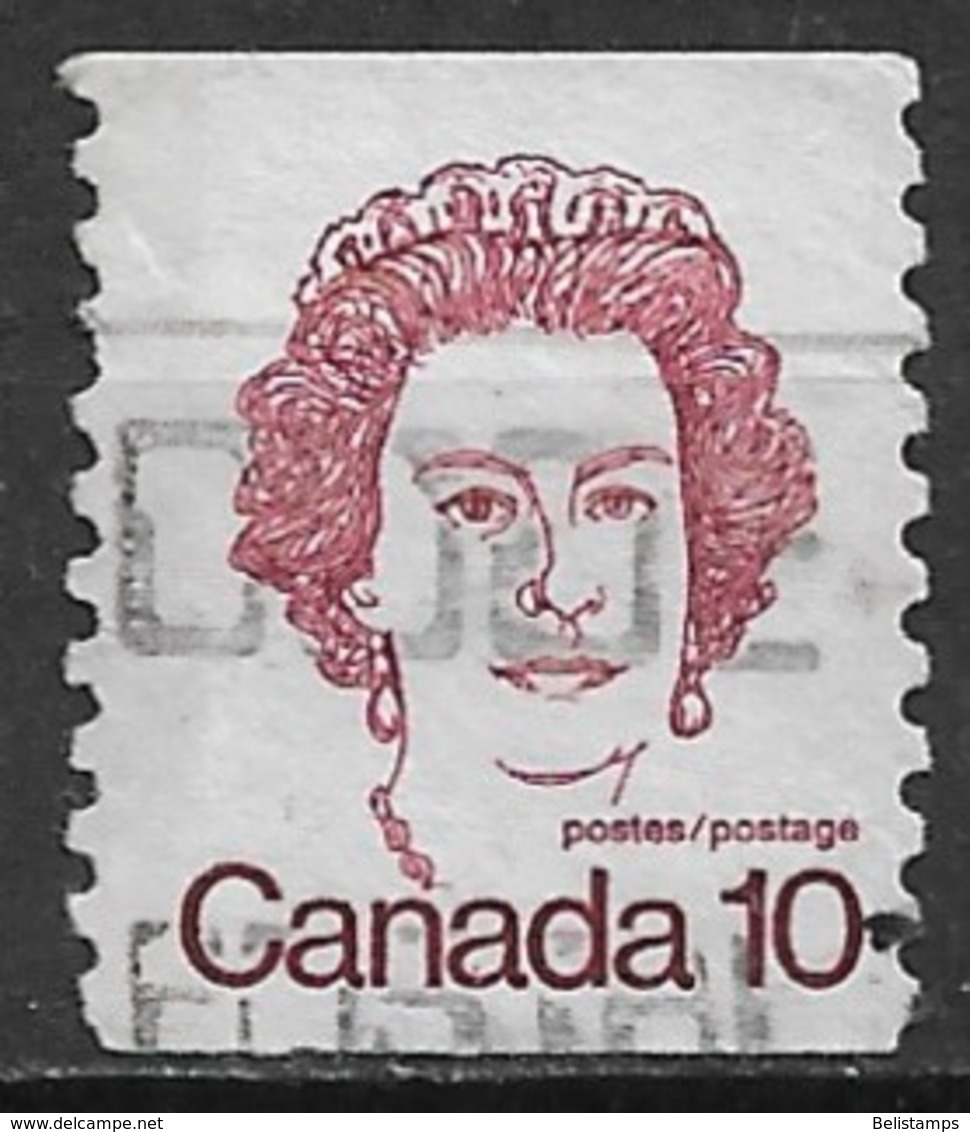 Canada 1976. Scott #605 (U) Queen Elizabeth II - Rollo De Sellos