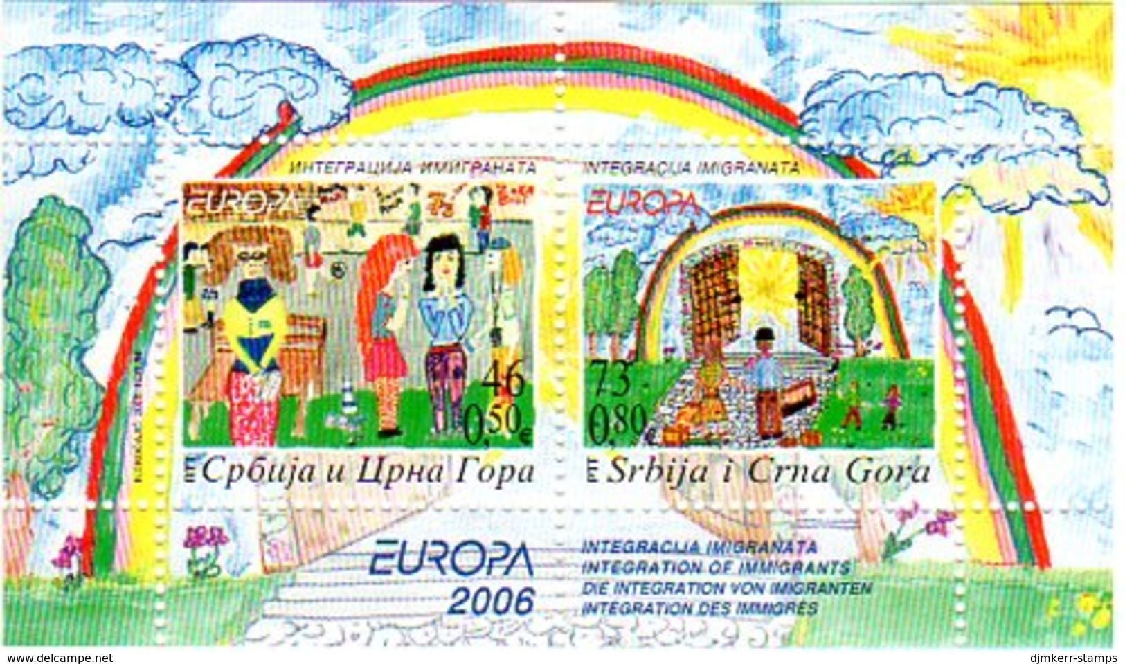 YUGOSLAVIA (Serbia & Montenegro)  2006 Europa: Integration Block, MNH / **.  Michel Block 65 - Blokken & Velletjes