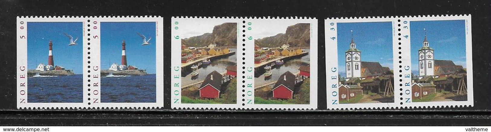 NORVEGE ( EUNOR - 332 )  1997  N° YVERT ET TELLIER  N° 1211/1213  N** - Neufs