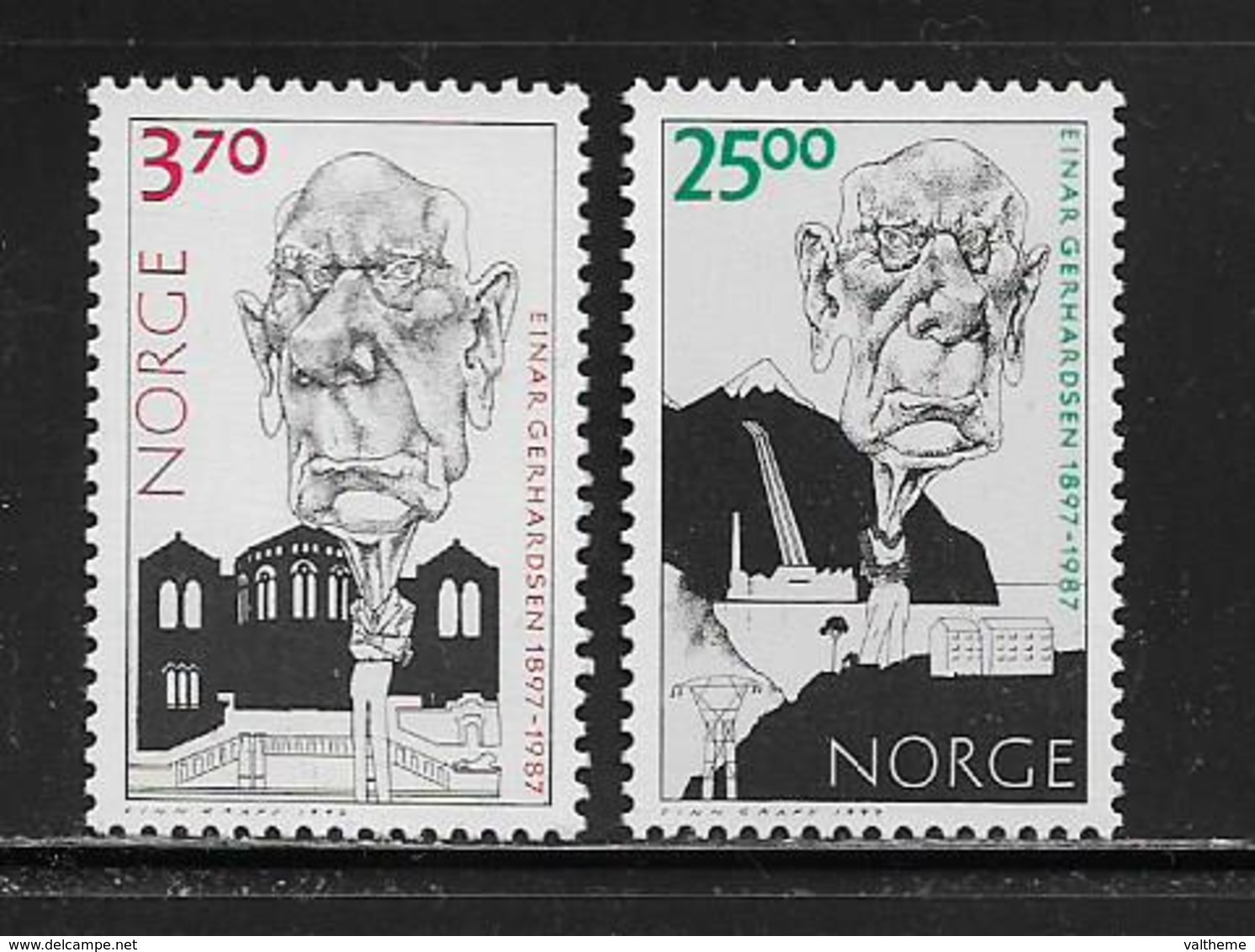 NORVEGE ( EUNOR - 333 )  1997  N° YVERT ET TELLIER  N° 1214/1215  N** - Neufs