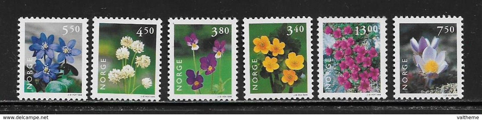 NORVEGE ( EUNOR - 339 )  1998  N° YVERT ET TELLIER  N° 1226/1231  N** - Neufs