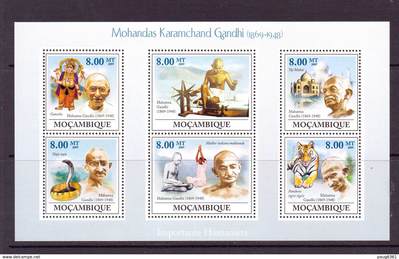 MOZAMBIQUE 2009 GANDHI  YVERT N°2764/69  NEUF MNH** - Mahatma Gandhi