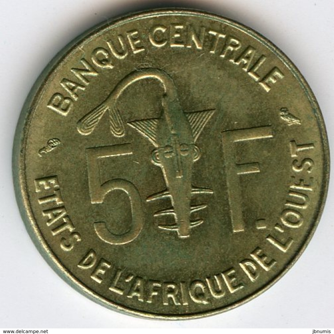 Afrique De L'Ouest West African States Union Monétaire 5 Francs 1974 BCEAO UMOA KM 2a - Sonstige – Afrika