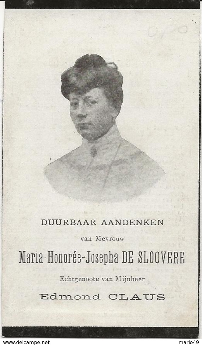 DP. MARIA DE SLOOVERE ° GENT 1877- + SINAY 1911 - Religion & Esotérisme