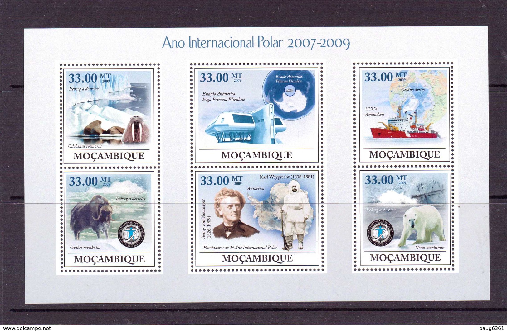 MOZAMBIQUE 2009  ANNEE POLAIRE   YVERT N°2734/39  NEUF MNH** - Internationales Polarjahr