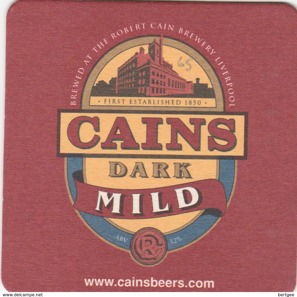 BEERMAT - CAINS BREWERY  (LIVERPOOL, ENGLAND) - TRADITIONAL BITTER / MILD - (Cat No 065) - (2003) - Portavasos