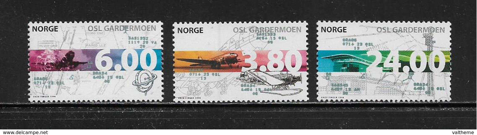 NORVEGE  ( EUNOR - 347 )   1998  N° YVERT ET TELLIER N° 1249/1251.  N** - Neufs