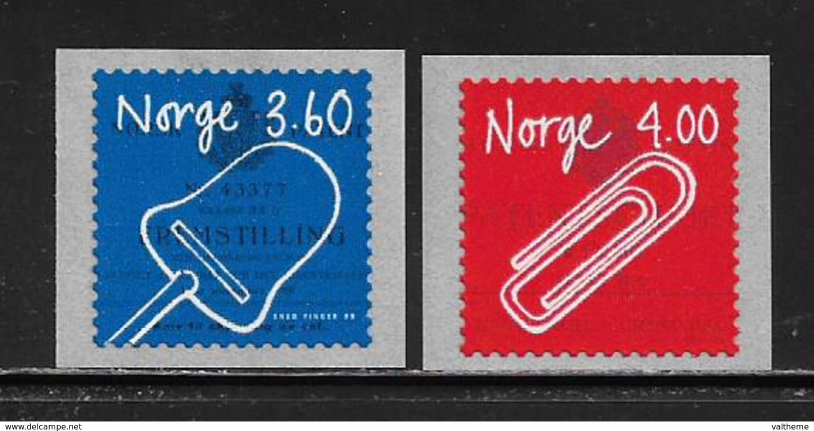 NORVEGE  ( EUNOR - 352 )   1999  N° YVERT ET TELLIER N° 1261/1262  N** - Neufs