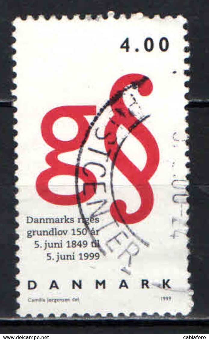 DANIMARCA - 1999 - 150° ANNIVERSARIO DELLA COSTITUZIONE - USATO - Gebraucht