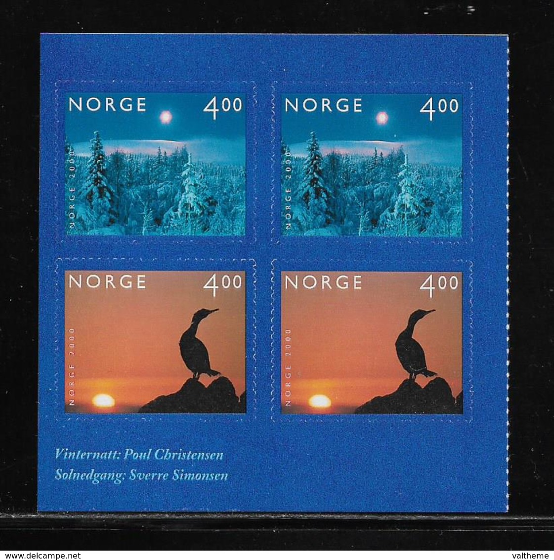 NORVEGE  ( EUNOR - 363 )   1999  N° YVERT ET TELLIER N° 1288/1289  N** - Neufs