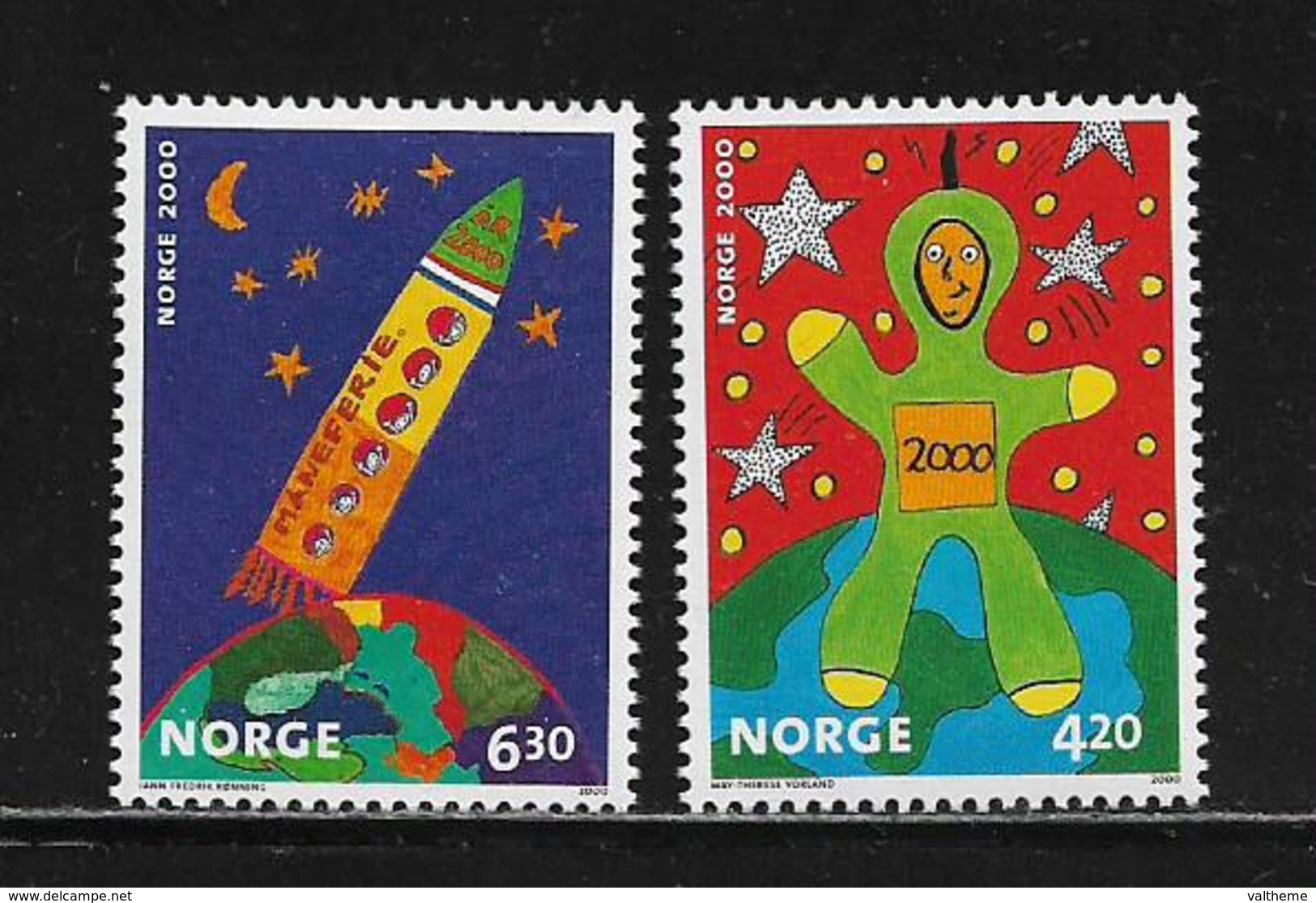 NORVEGE  ( EUNOR - 373 )   2000   N° YVERT ET TELLIER N° 1310/1311   N** - Neufs