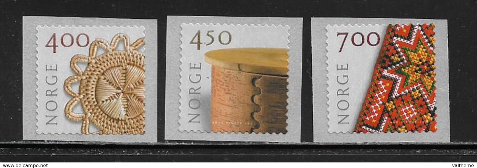 NORVEGE  ( EUNOR - 377 )   2001   N° YVERT ET TELLIER N° 1318/1320   N** - Neufs