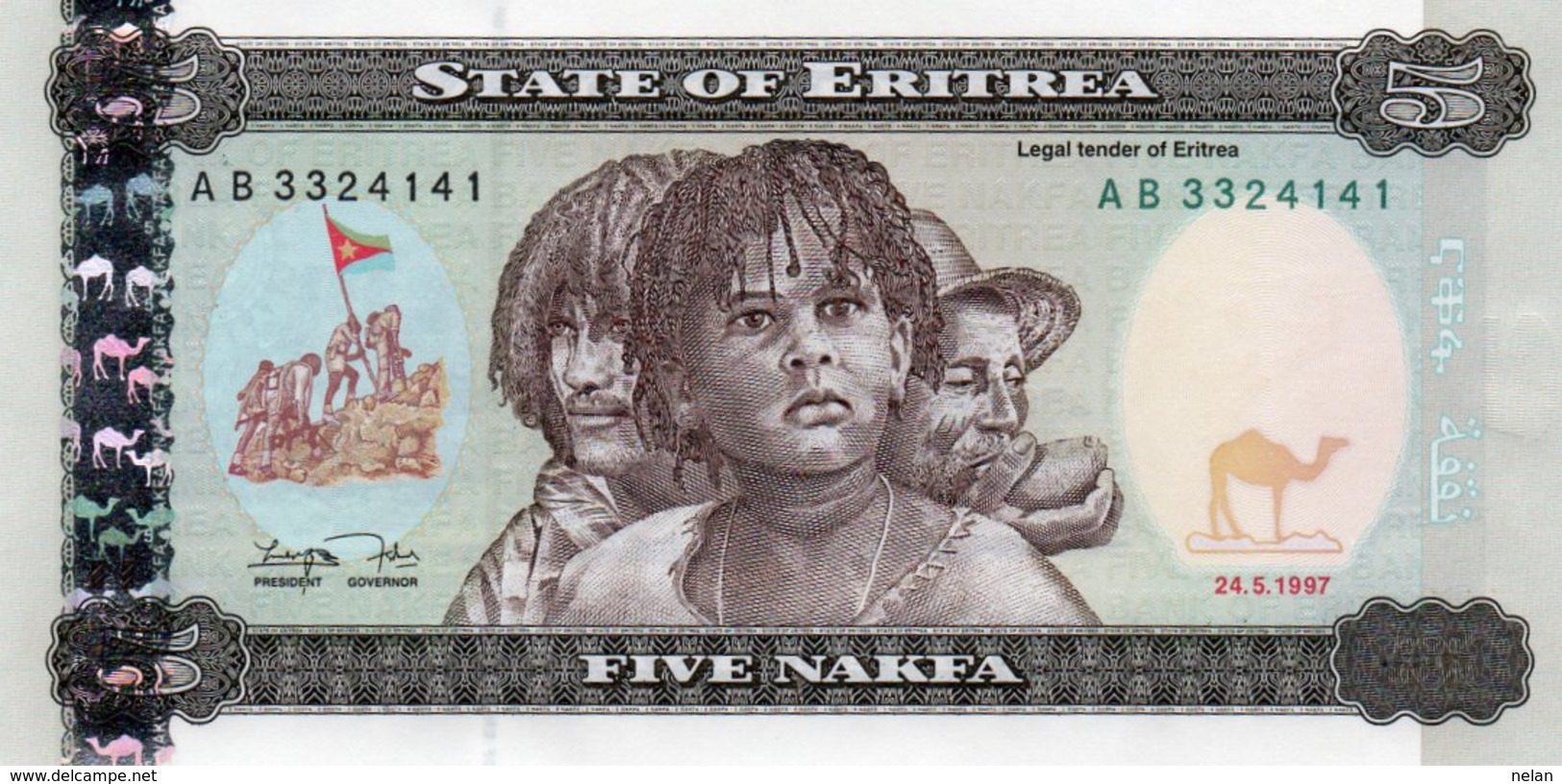 ERITREA 5 NAFKA 1997 P-2 UNC - Erythrée