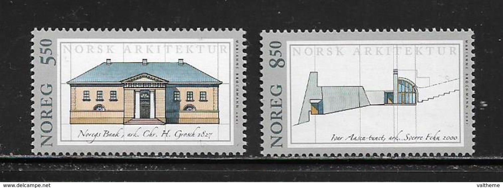 NORVEGE  ( EUNOR - 384 )   2001   N° YVERT ET TELLIER N° 1336/1337   N** - Neufs