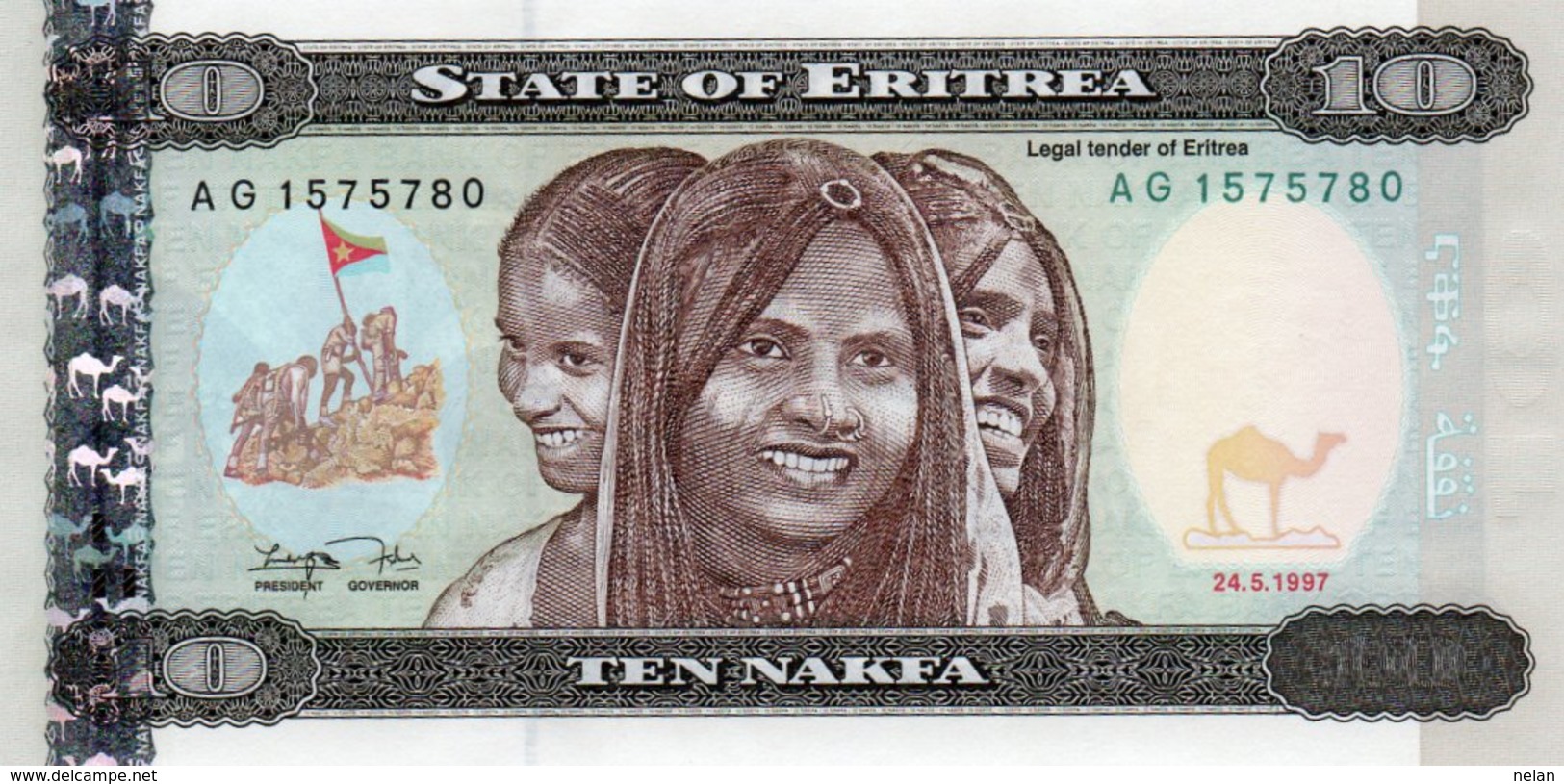 ERITREA 10 NAFKA 1997 P-3  UNC - Erythrée