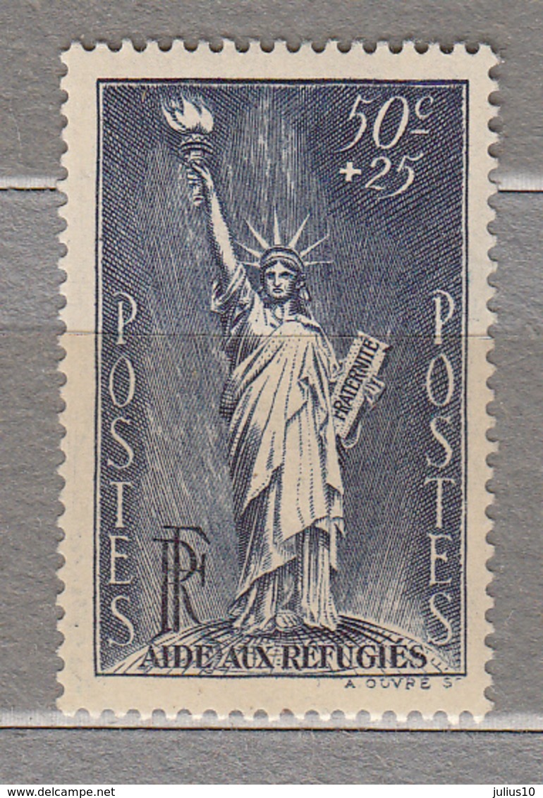 FRANCE 1937 Statue Of Liberty Semi Postal Yv 352 Mi 357 Sc B44 Mint (*) #15790 - Nuovi