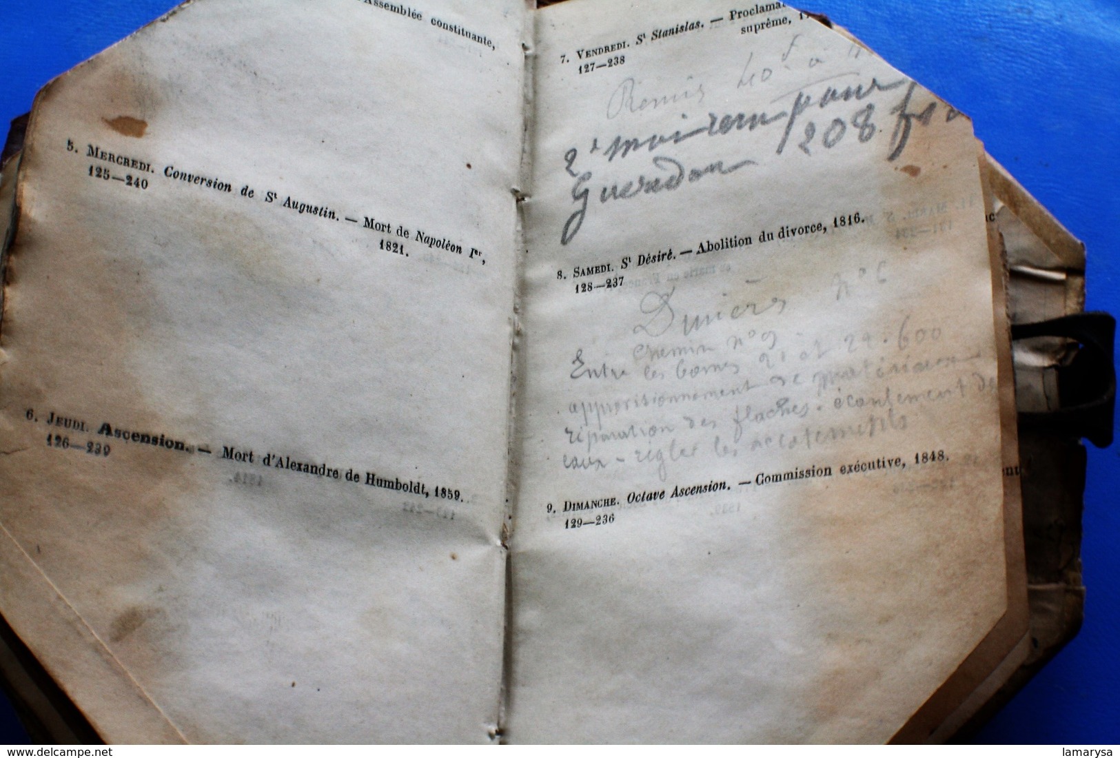 1869 AGENDA OPPERMANN CIE GÉNÉRALE CHEMIN DE FER USAGE INGÉNIEUR-ARCHITECTE-AGENT VOYAGEUR-CONDUCTEURS TRAINS-MÉCANICIEN