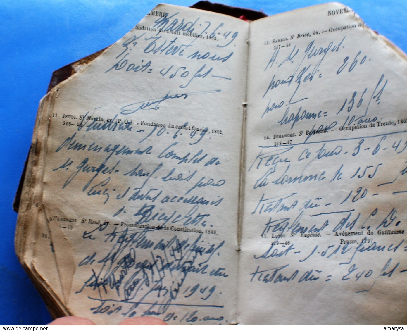 1869 AGENDA OPPERMANN CIE GÉNÉRALE CHEMIN DE FER USAGE INGÉNIEUR-ARCHITECTE-AGENT VOYAGEUR-CONDUCTEURS TRAINS-MÉCANICIEN