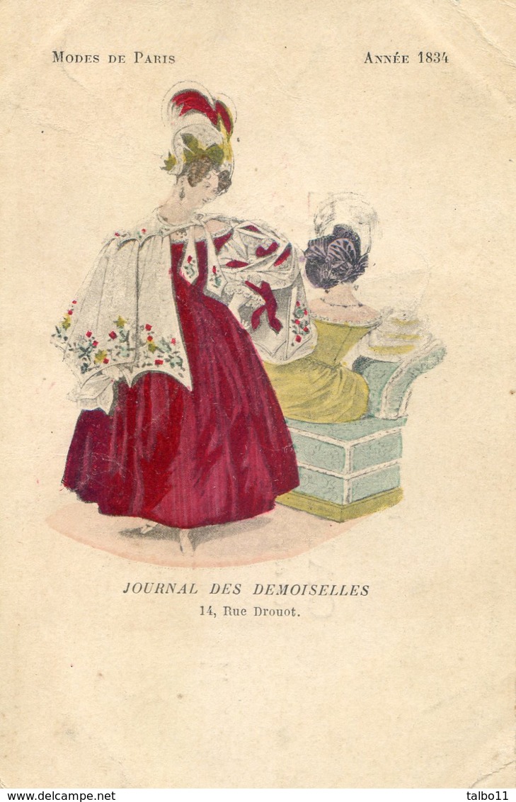 Journal Des Demoiselles - Modes De Paris - Année 1834 - Mode