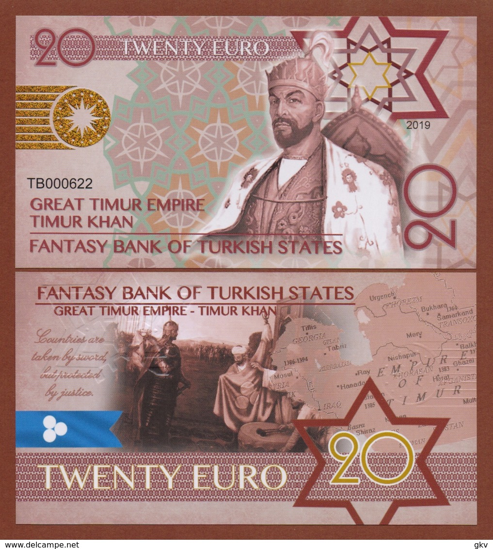 TURKISH STATES Set 6 Pcs 2019 Polymer UNC - Altri & Non Classificati