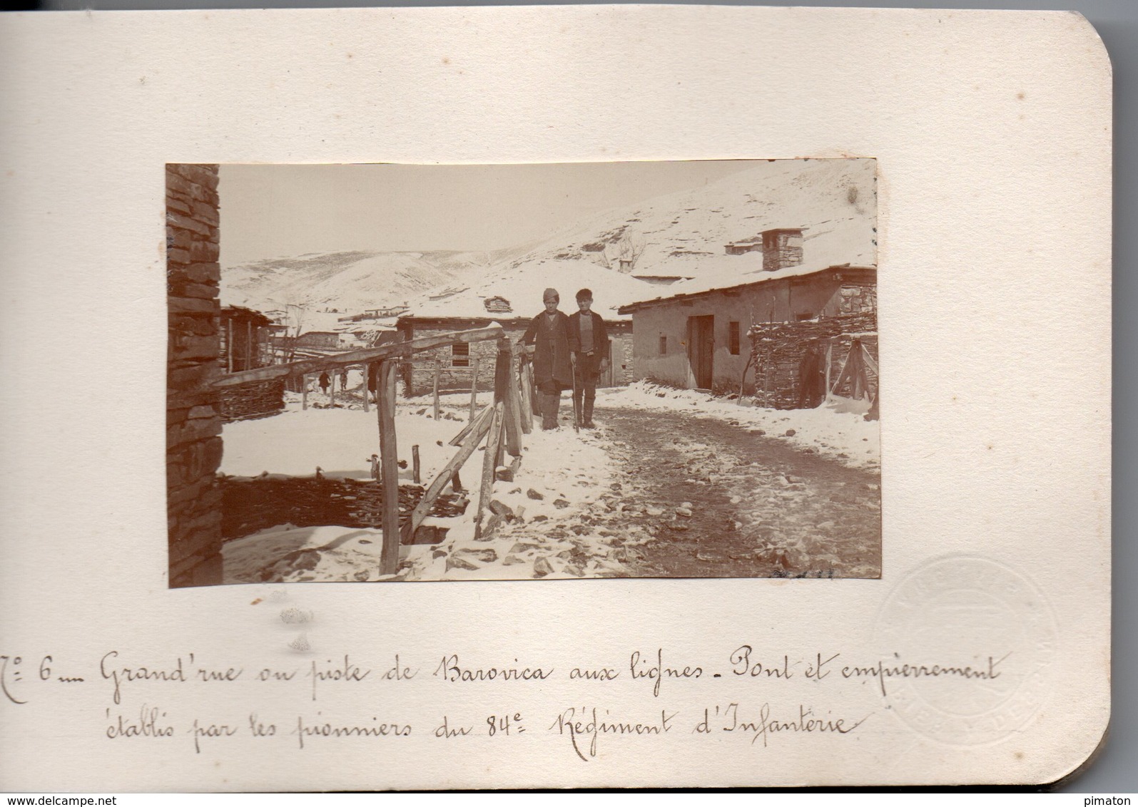 Carnet De Photos De 28 Pages LIVADI ( Massif Du Gandac Bivouac D'hiver Du 5 /9 1916 Au 27/3 1917 ) - Guerre, Militaire