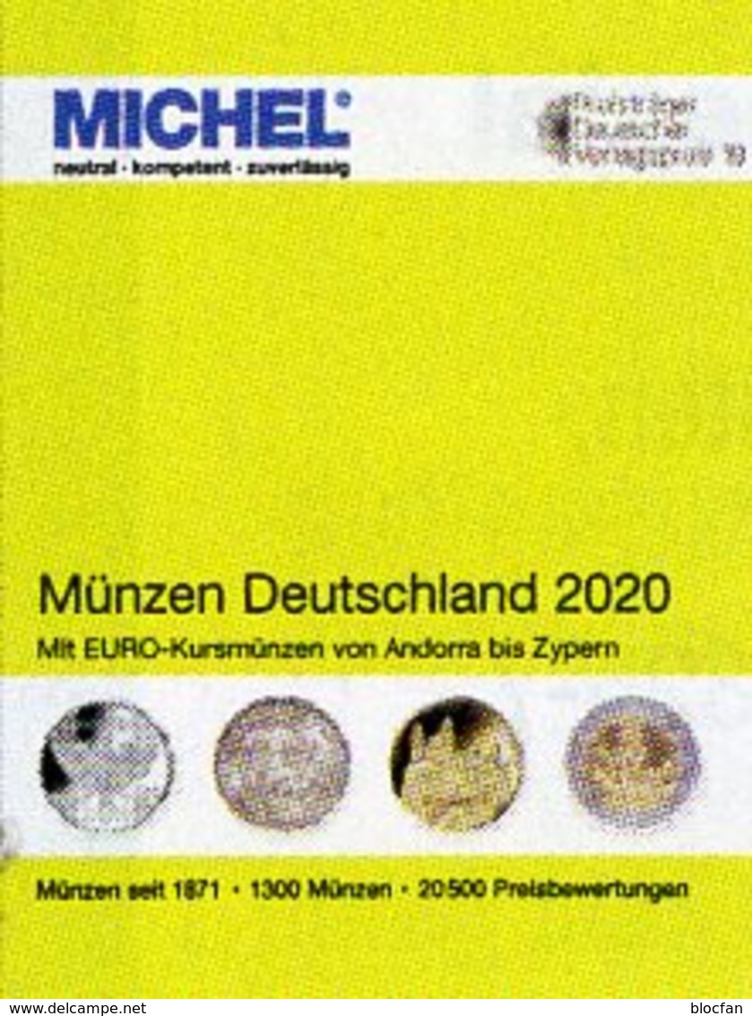 Deutschland+EURO MICHEL Münzen 2020 Neu 30€ Ab 1871 DR 3.Reich BRD DDR Numismatik Coins Catalogue 978-3-95402-303-5 - Colecciones