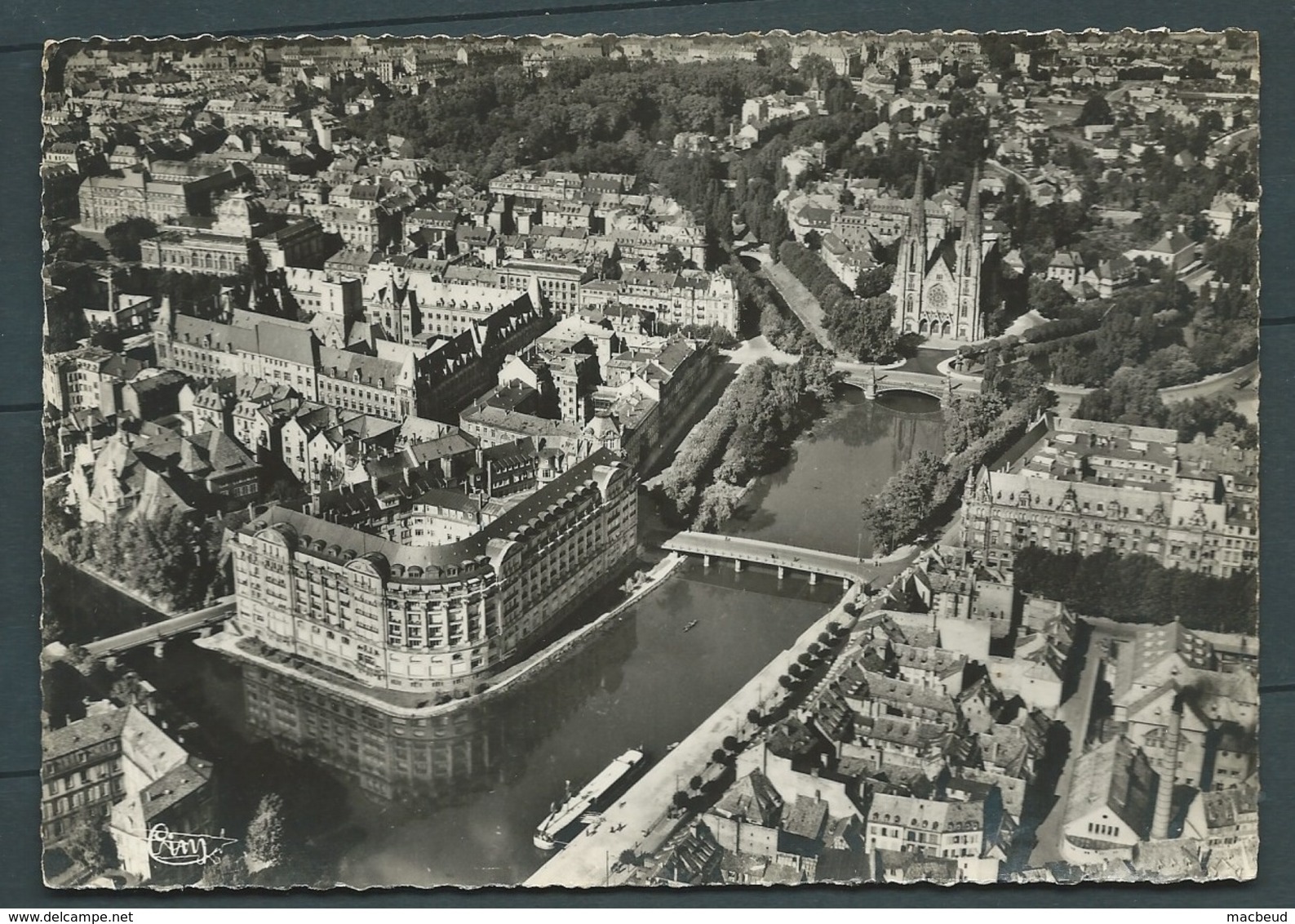 Cpsm - Gf    -  Strasbourg - Vue Aérienne - 10337 A - L'esca Et L'eglise Saint Paul    - Maca1166 - Strasbourg