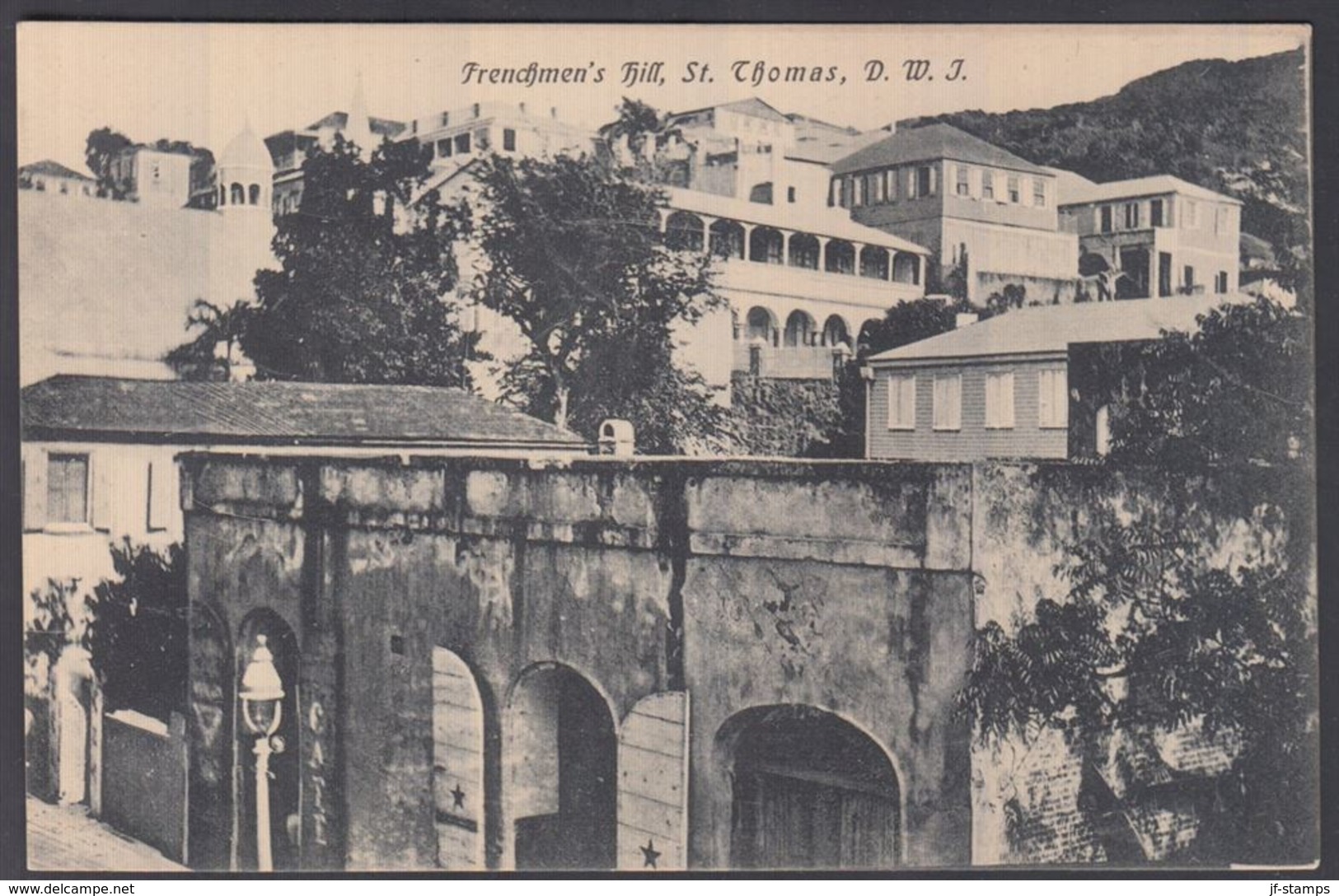 1910. POST CARD. __Frenchman's Hill, St. Thomas, D. W. I.  () - JF321541 - Danimarca (Antille)