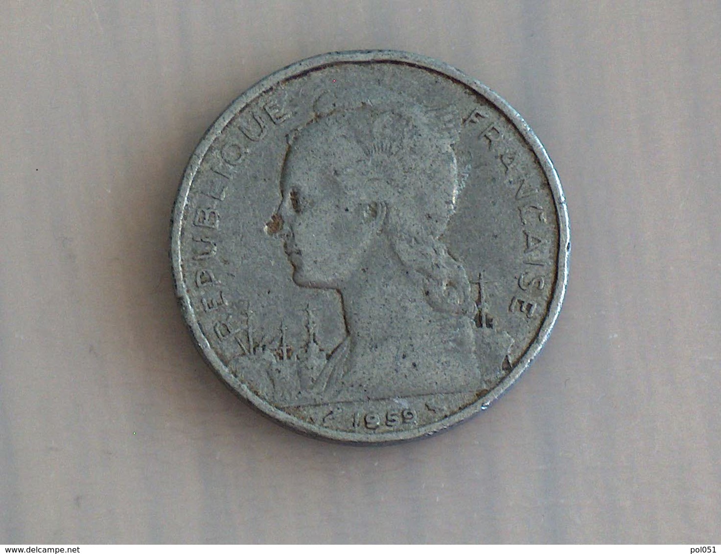 Cote Française Des Somalis 5 Francs 1959 - Côte-d'Ivoire