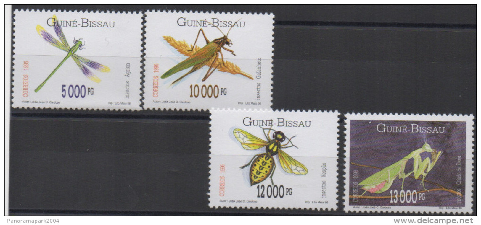 Guiné-Bissau Guinea Guinée Bissau 1996 Insects Insectes Insekten Set Of 4 Stamps Mi. 1239 - 1241  MNH ** - Andere & Zonder Classificatie