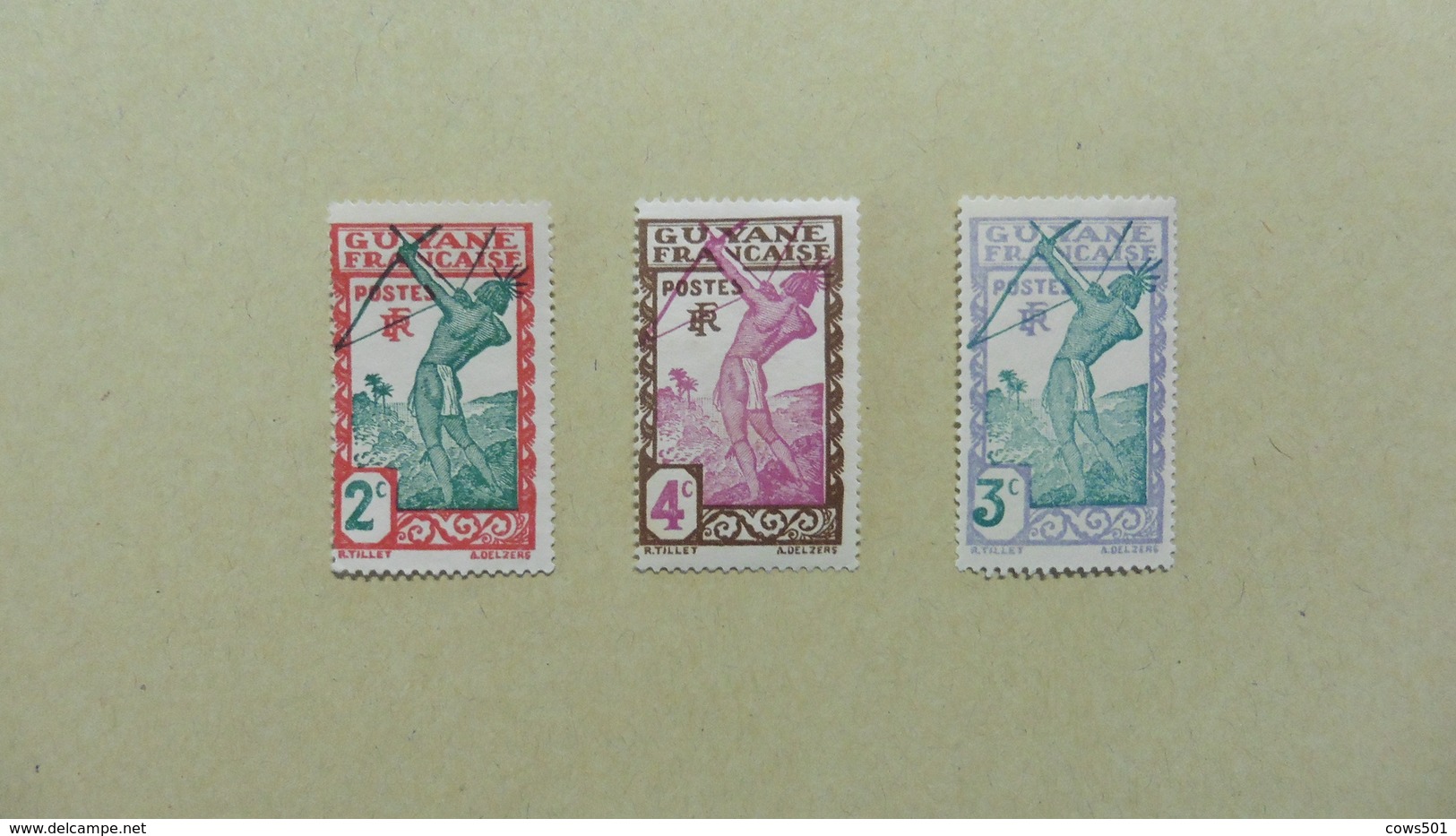 France (ex-colonies & Protectorats) > Guyane Française :3 Timbres Nsg - Autres & Non Classés