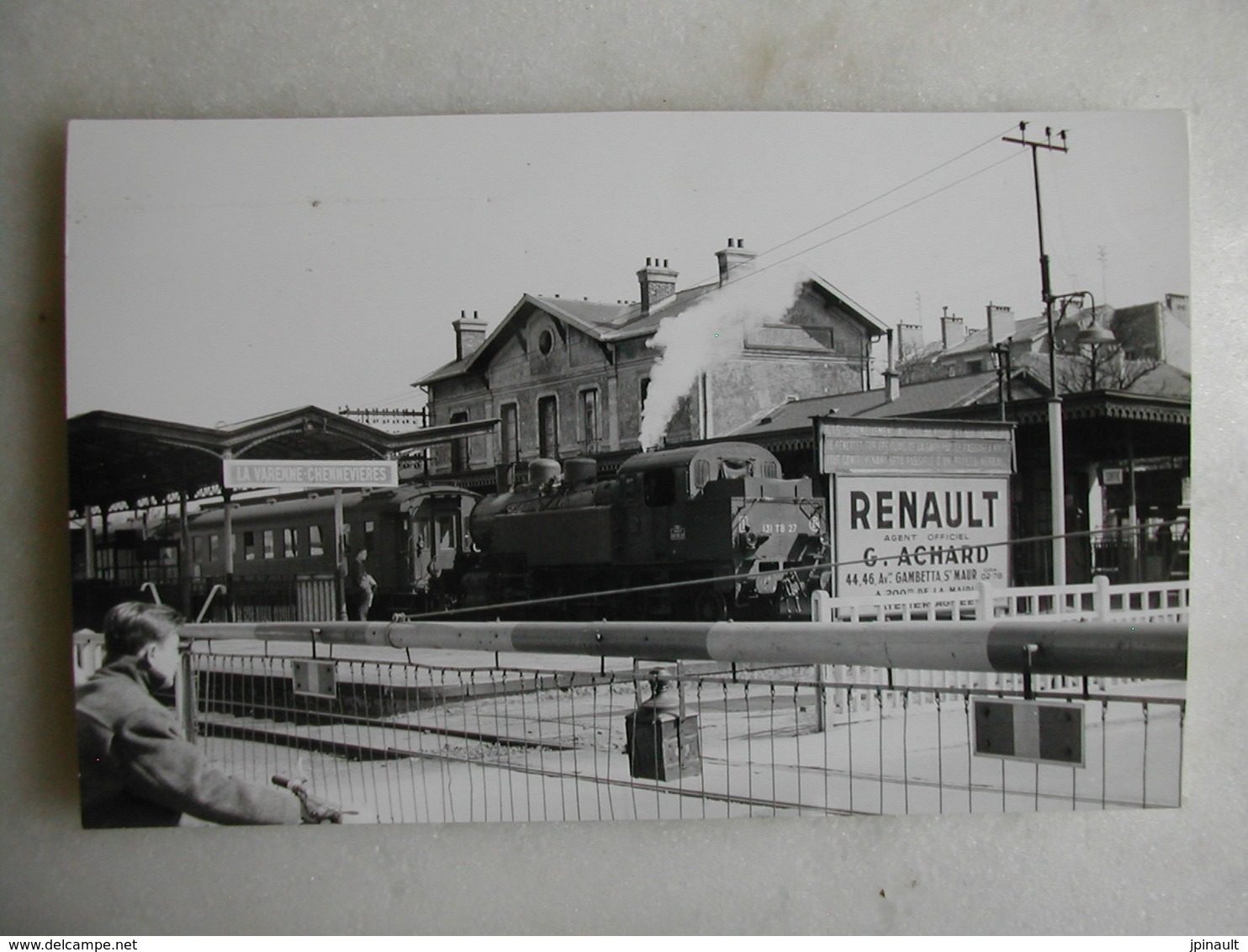 PHOTO J. Bazin - Train - La Varenne Chennevières - 04/1956 - Eisenbahnen