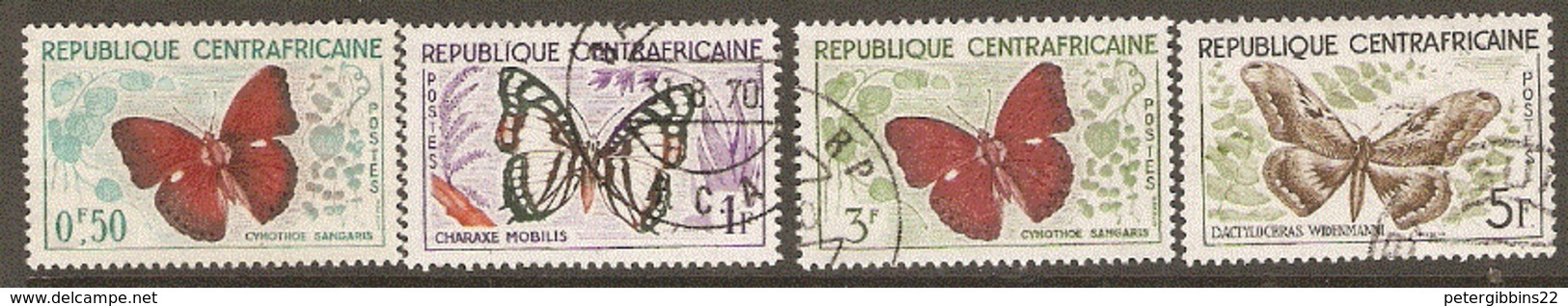 Central African Republic   1960 Various Values Fine Used - Zentralafrik. Republik