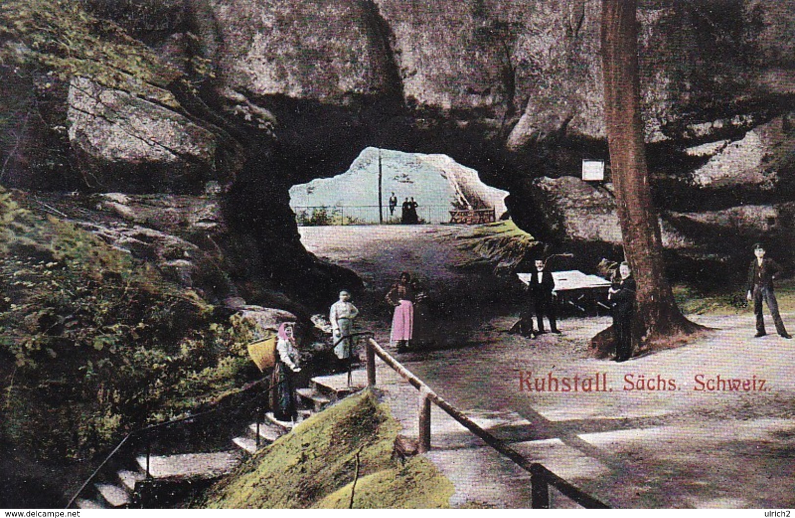 AK Sächsische Schweiz - Kuhstall - Ca. 1910 (48619) - Bastei (sächs. Schweiz)