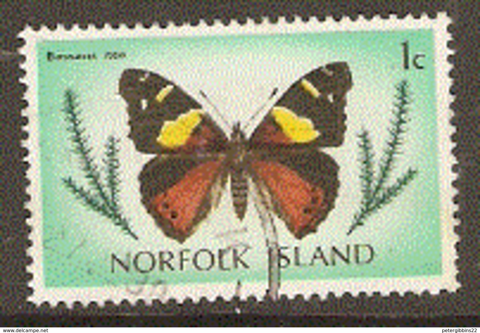 Norfolk Islands  1977   SG 179  Vanessa Ita  Butterfly Fine Used - Isola Norfolk