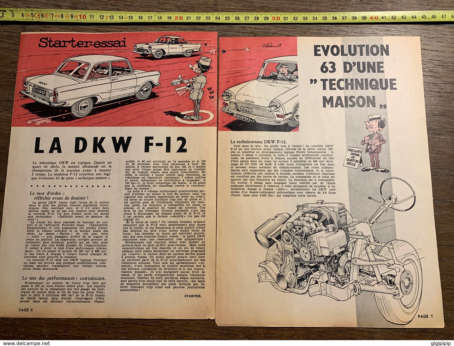 PUB PUBLICITE AUTO DKW F12 F 12 - Collections