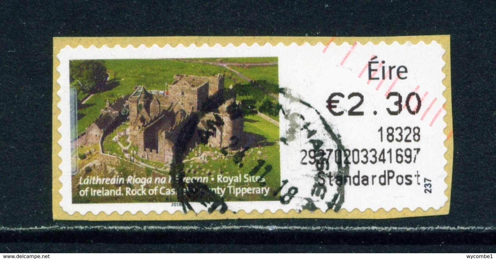 IRELAND  -  2018 Rock Of Cashel  Post And Go SOAR CDS Used As Scan - Used Stamps
